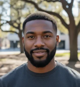 Low Drop Fade Buzz Cut