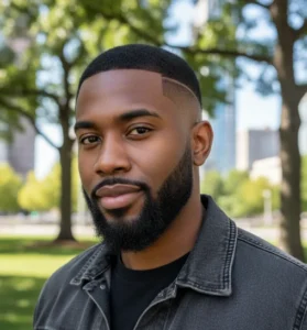 Low Drop Fade Buzz Cut for Summer