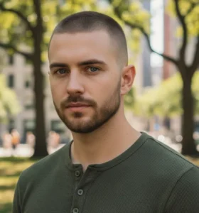 Low Drop Fade Skin Buzz Cut