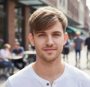 Low Drop Fade French Crop Fringe