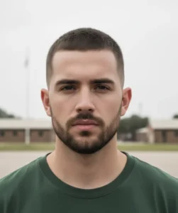 Low Drop Fade Military Buzz