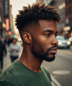 Low Drop Fade Fringe with Volume