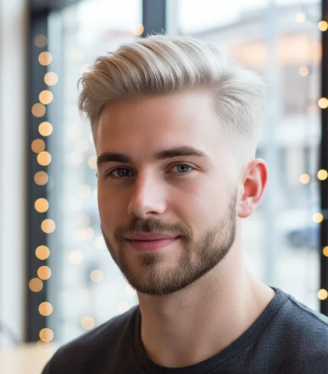 Low drop fade blond
