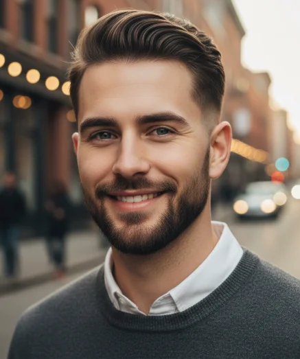 comb over low drop fade 