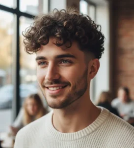 Low Taper Fade Curly Hair