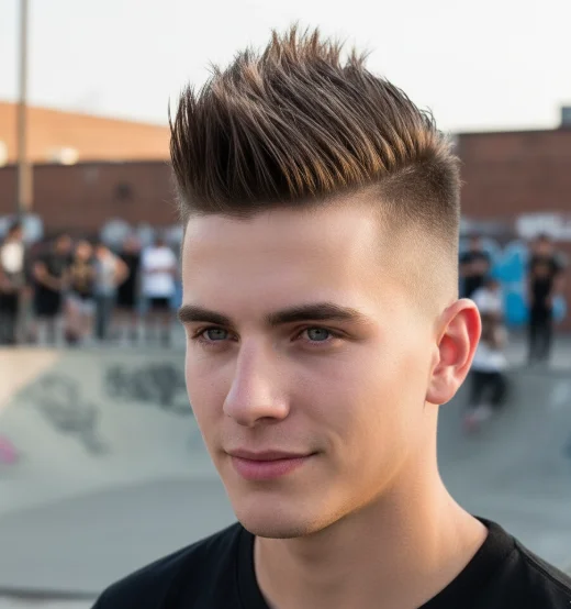 Mohawk low Drop fade 