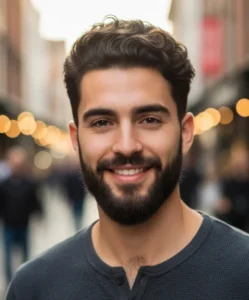 Low Drop Fade Loose Curly Top