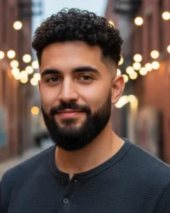 Low Drop Fade Short Curly Top