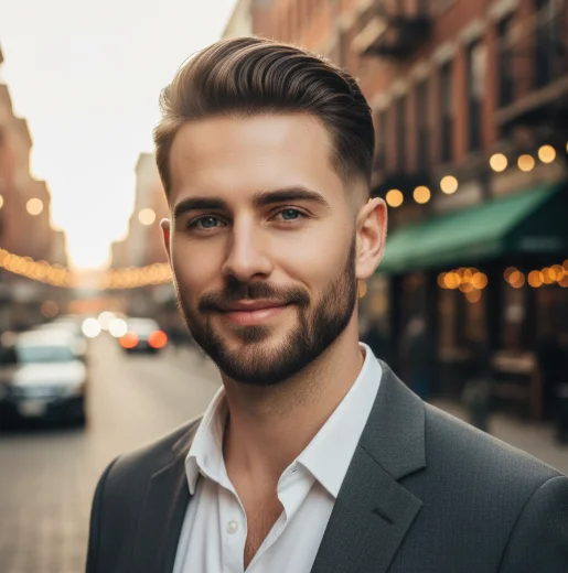 slick back low drop fade 