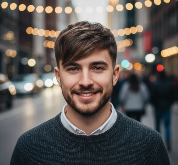 Low drop fade textured fringe