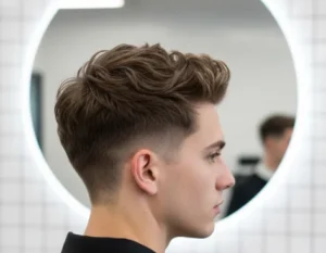 fluffy low taper fade