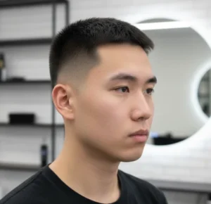 Low Taper Fade Buzz Cut