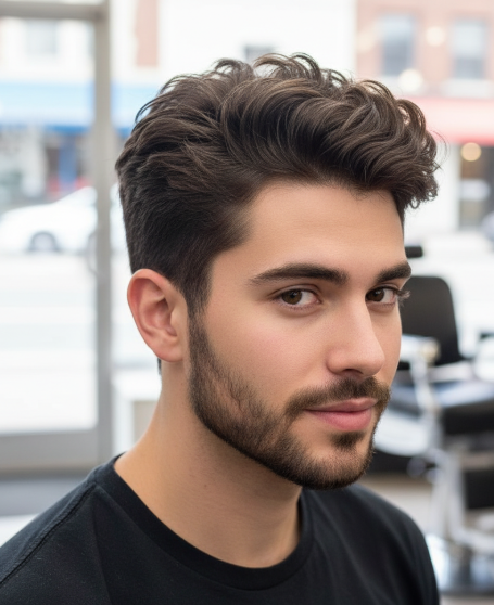 Low Drop Fade messay top