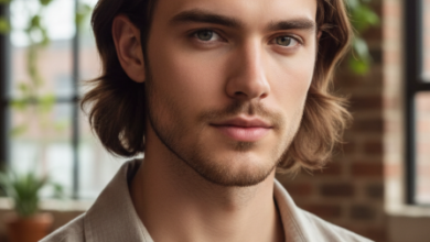 middle part low drop fade