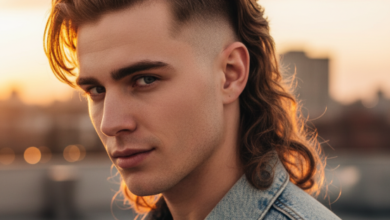 Mullet low drop fade