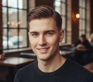 side part low taper fade